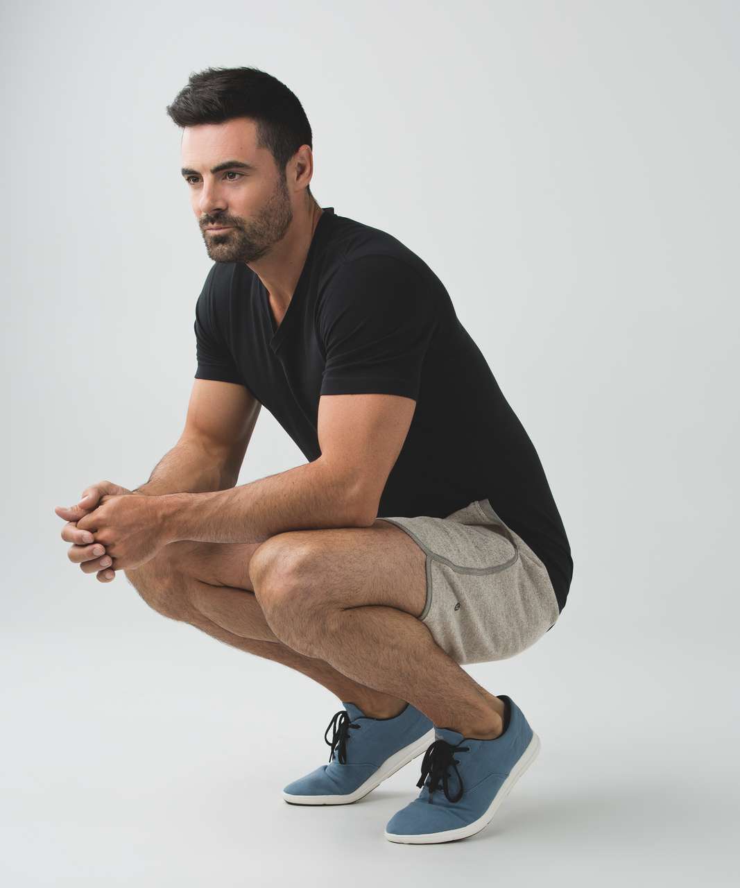 Lululemon Sundown Short - Heathered Black / Heathered Slate