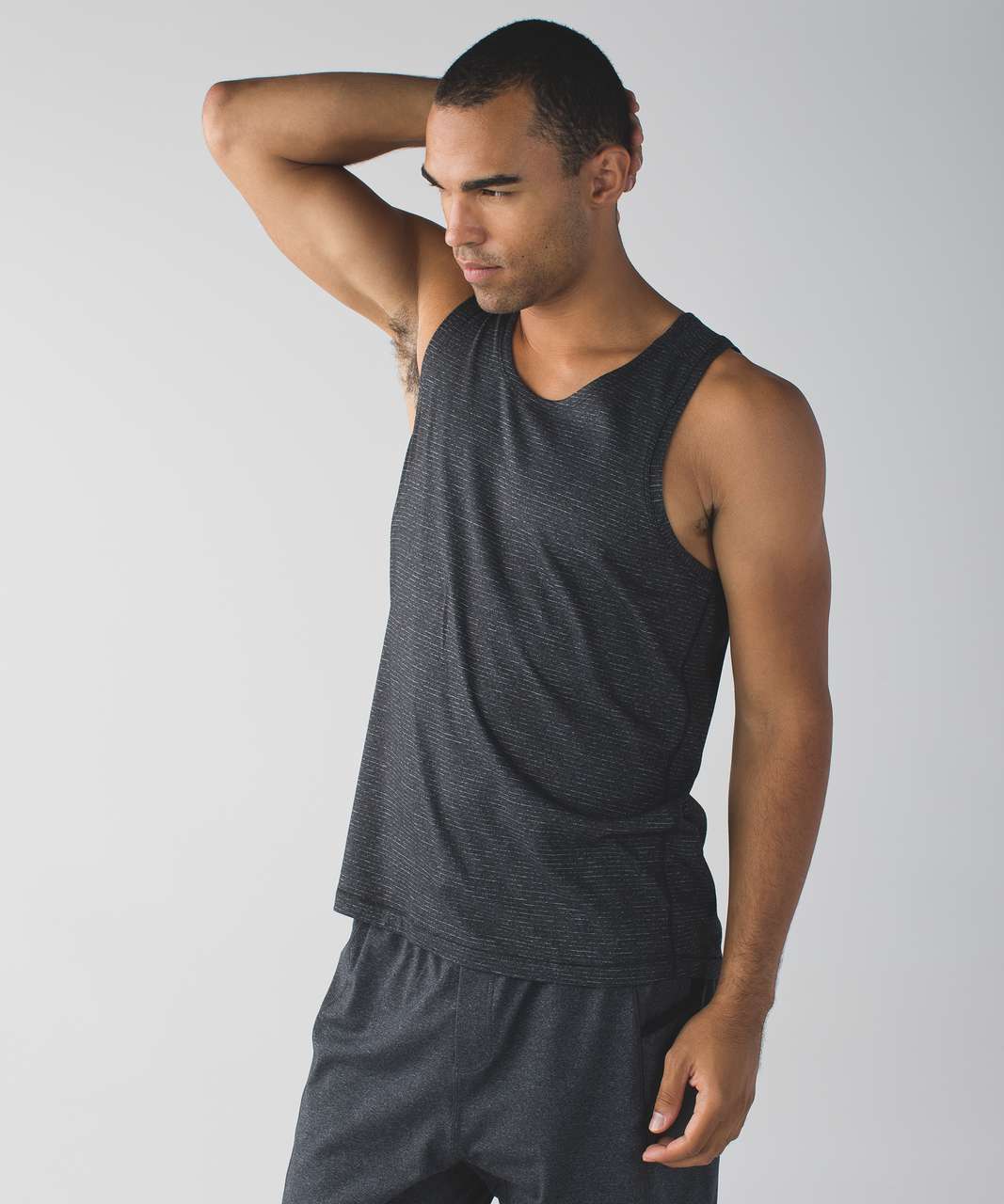 Lululemon Open Up Tank - Heathered Black