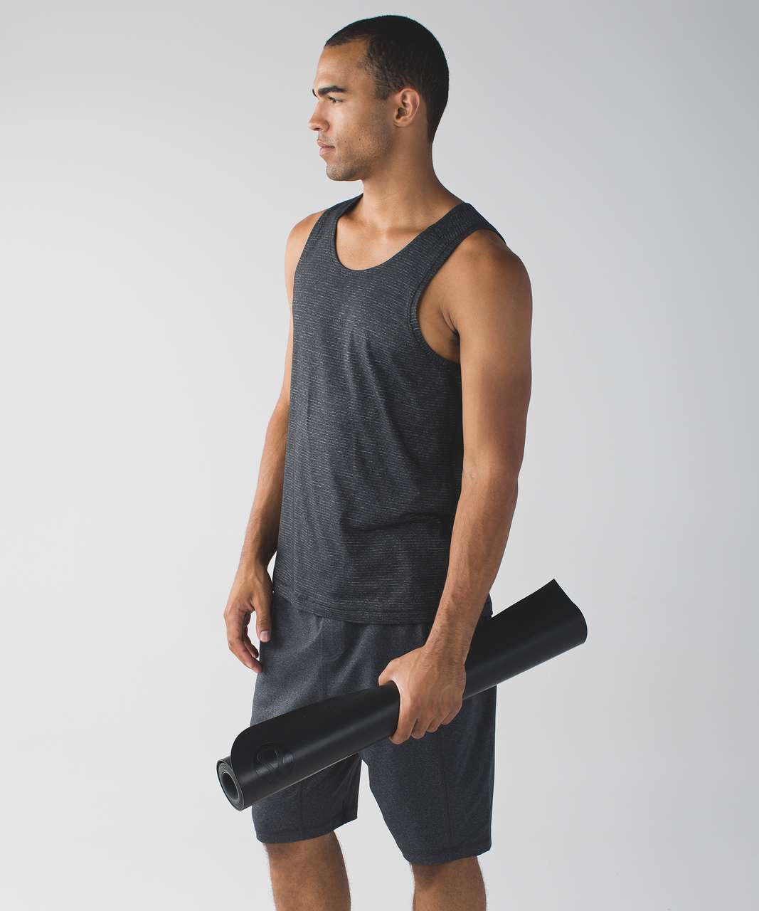 Lululemon Open Up Tank - Heathered Black - lulu fanatics