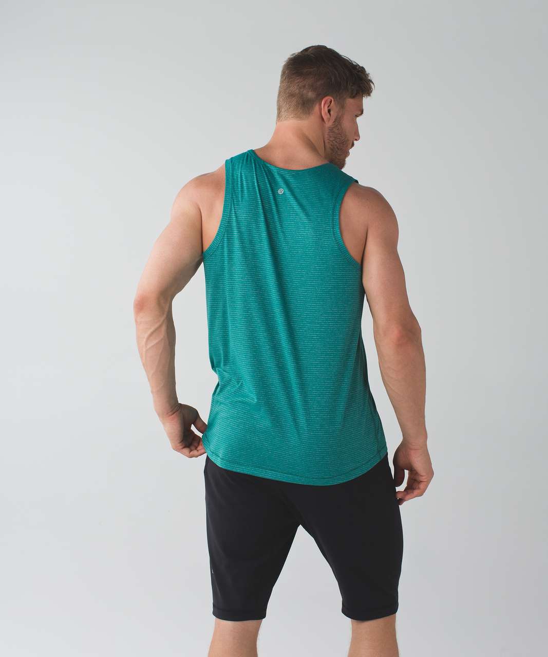 Lululemon Open Up Tank - Heathered Hunter Green