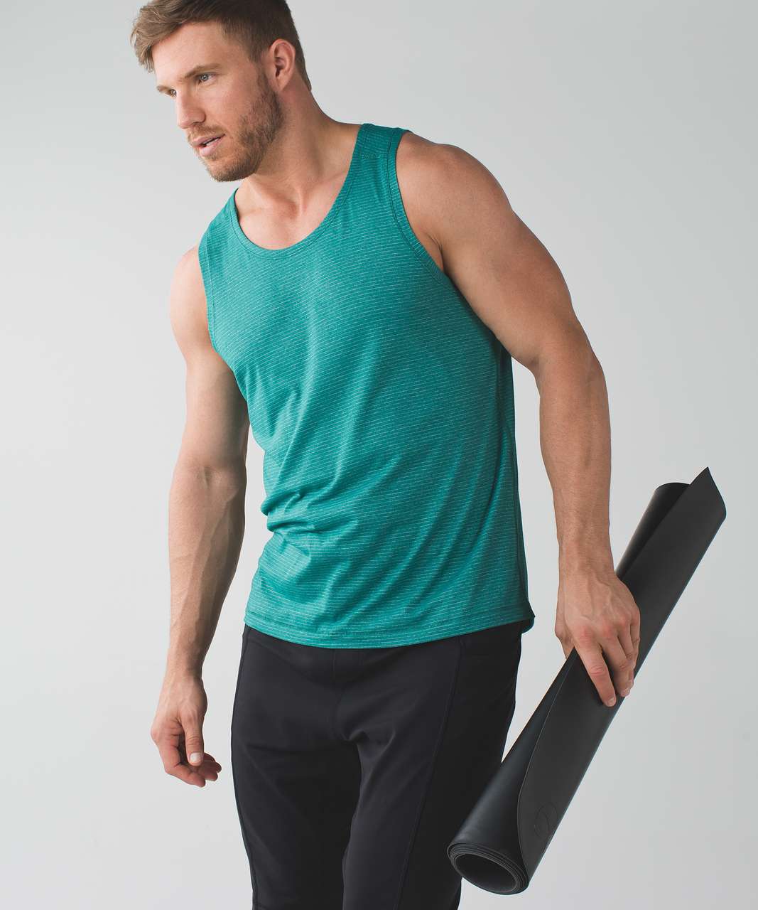 Lululemon Open Up Tank - Heathered Hunter Green