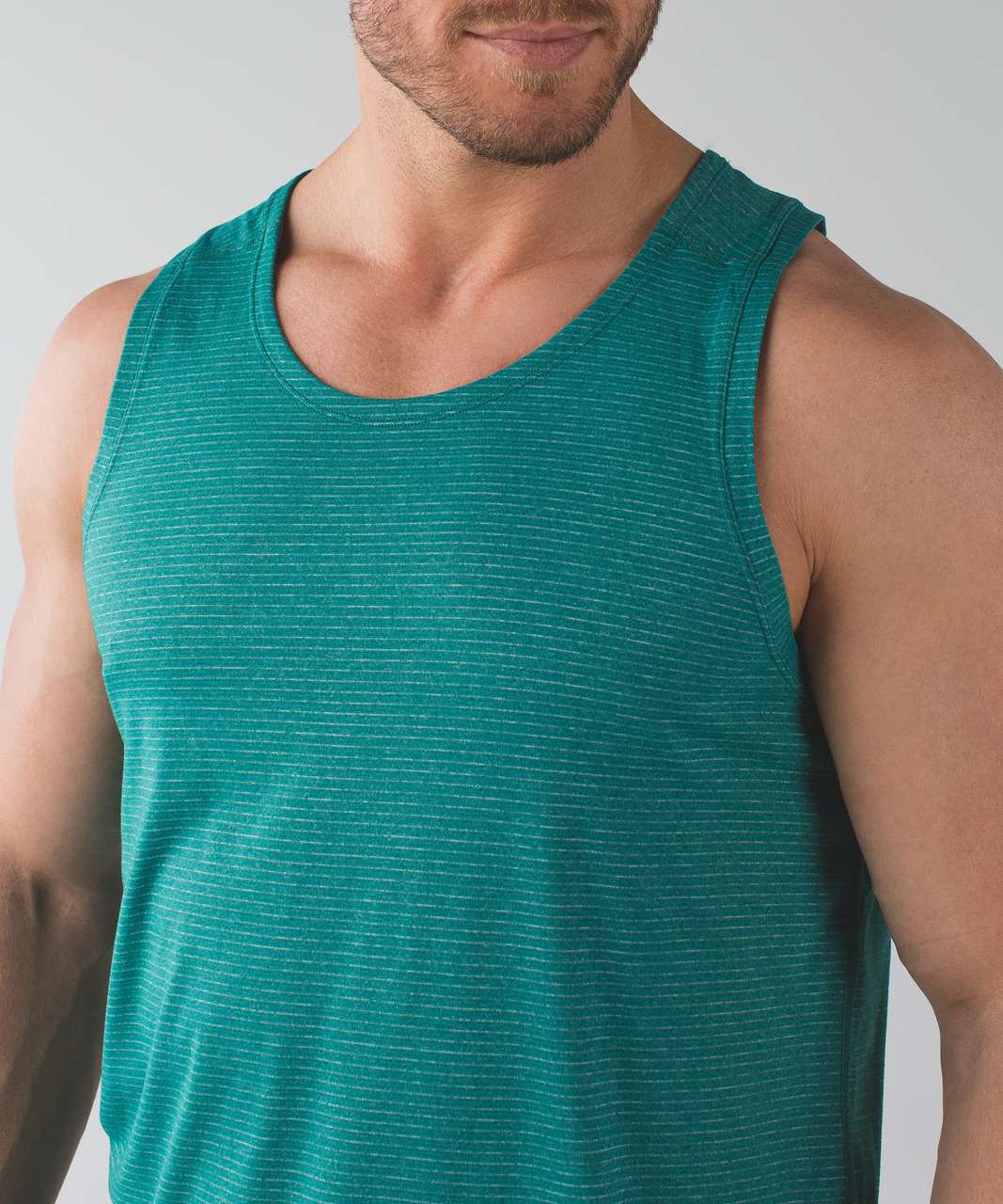 Lululemon Open Up Tank - Heathered Hunter Green