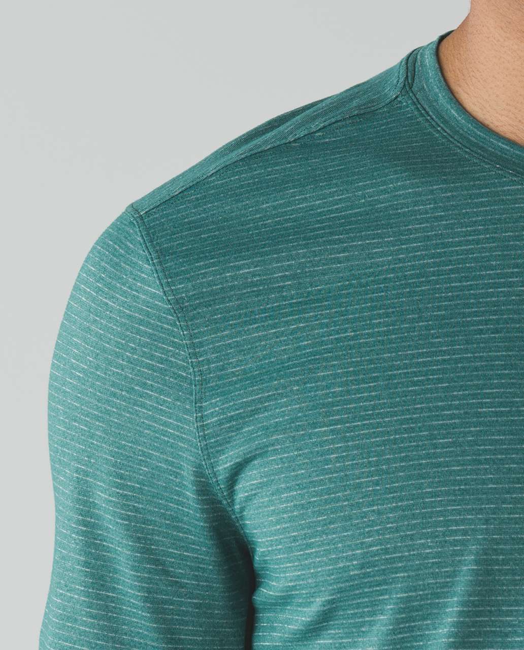 Lululemon Open Up Short Sleeve - Heathered Hunter Green