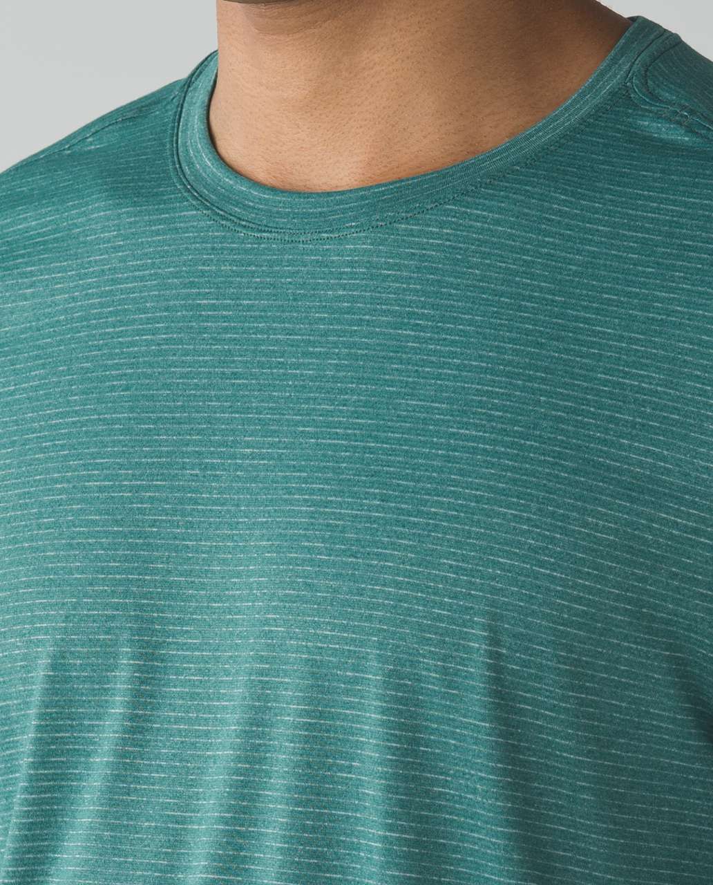 Lululemon Open Up Short Sleeve - Heathered Hunter Green