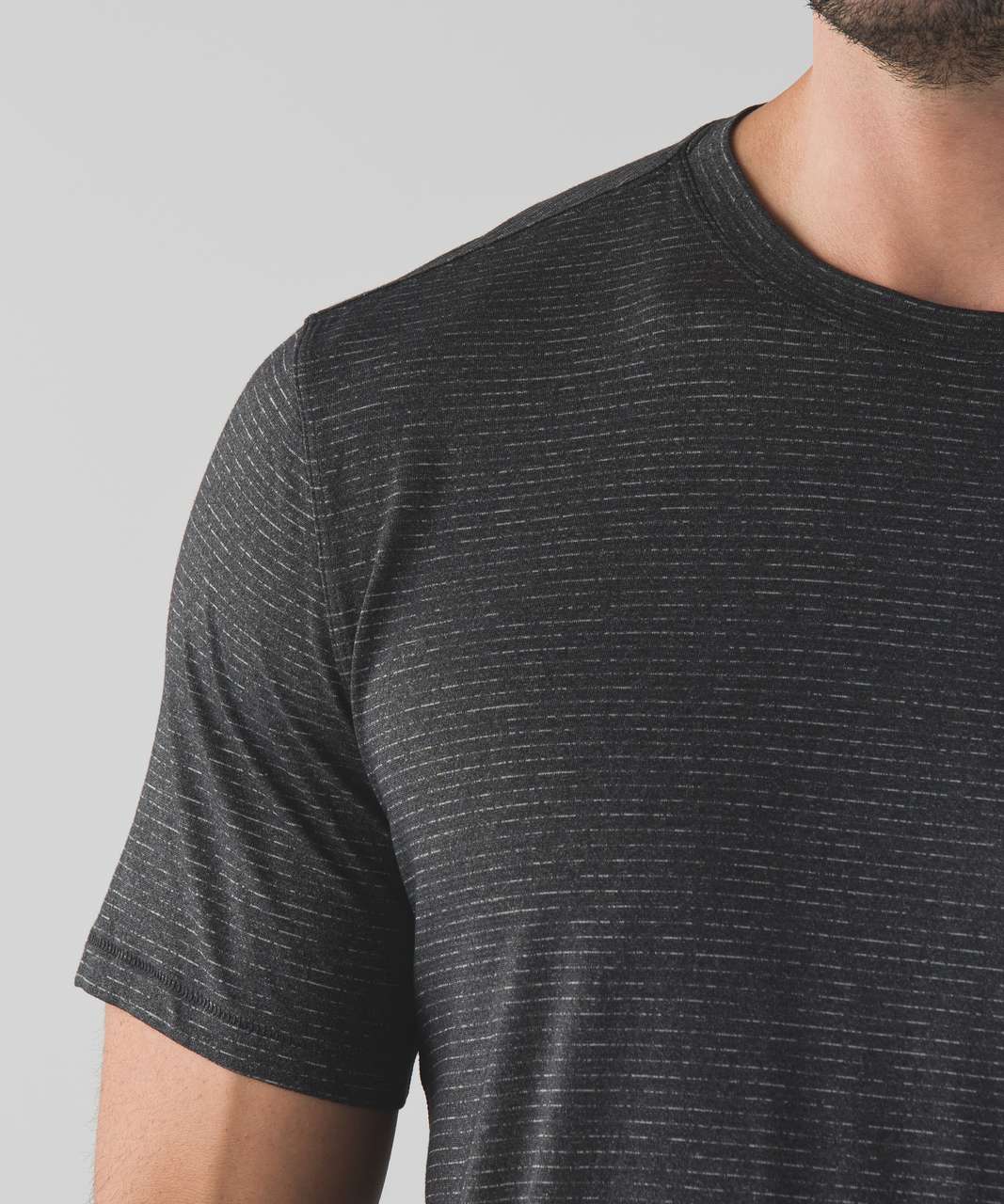 Lululemon Open Up Short Sleeve - Heathered Black