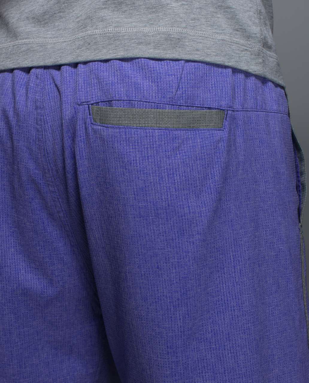 Lululemon Sundown Short *Mesh - Heathered Harbor Blue / Heathered Slate