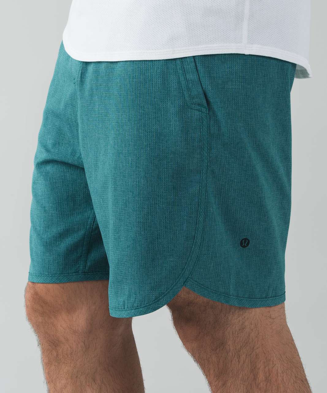 Lululemon Sundown Short *Mesh - Heathered Hunter Green