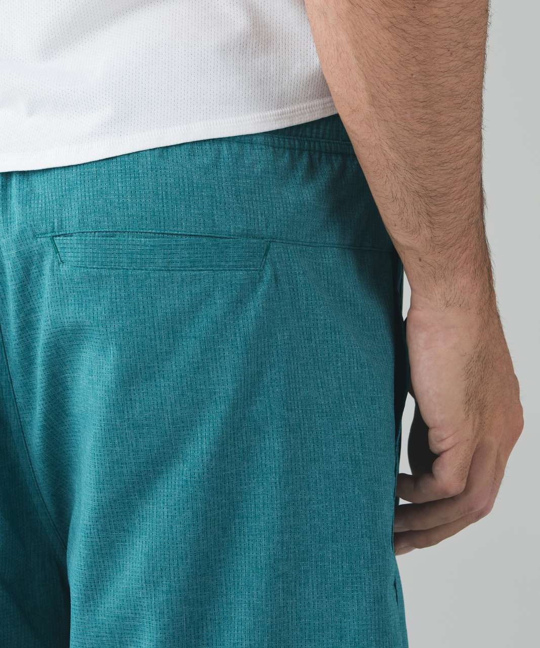 Lululemon Sundown Short *Mesh - Heathered Hunter Green