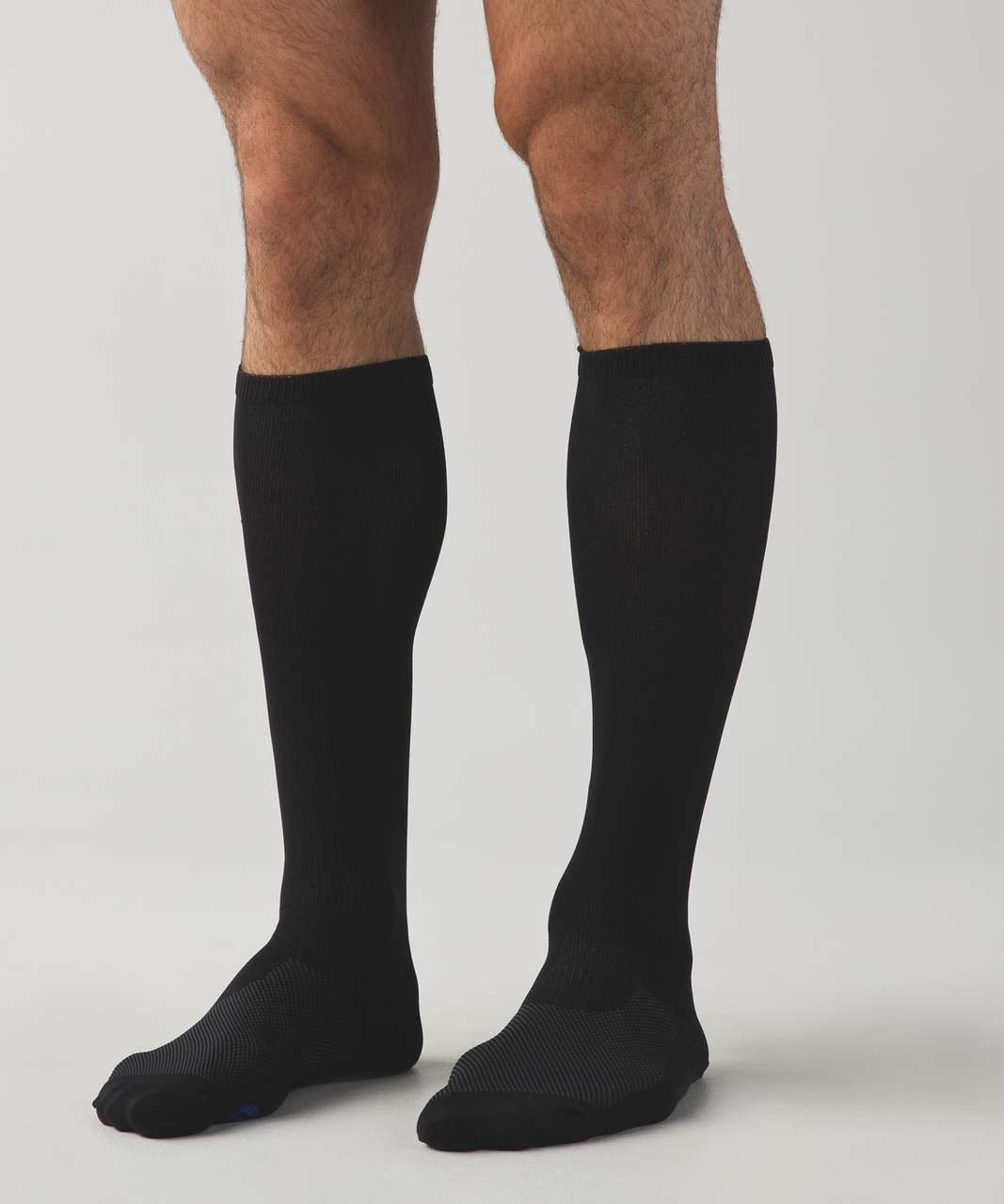 Lululemon Tight Stuff Sock Silver - Black / Dark Slate