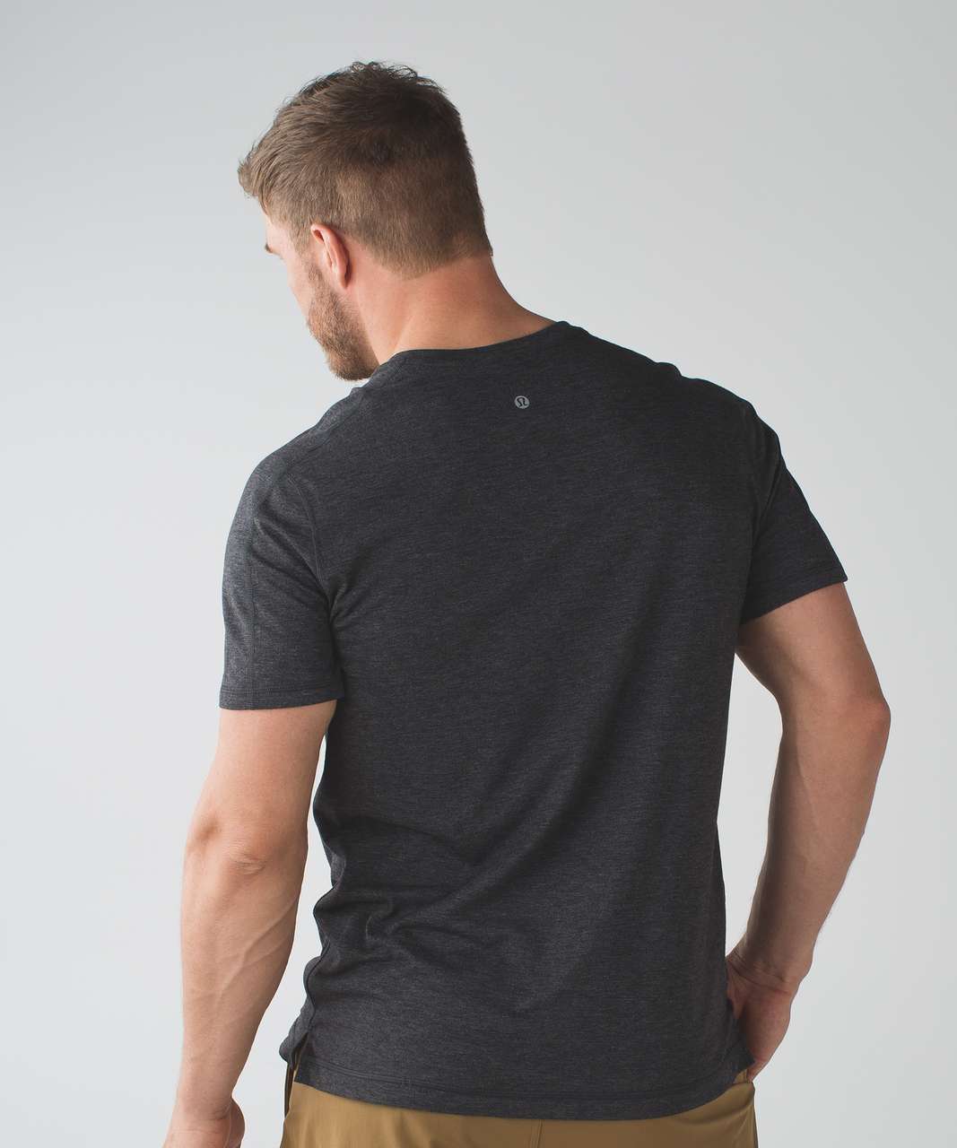 Lululemon Catalyst Short Sleeve - Heathered Black