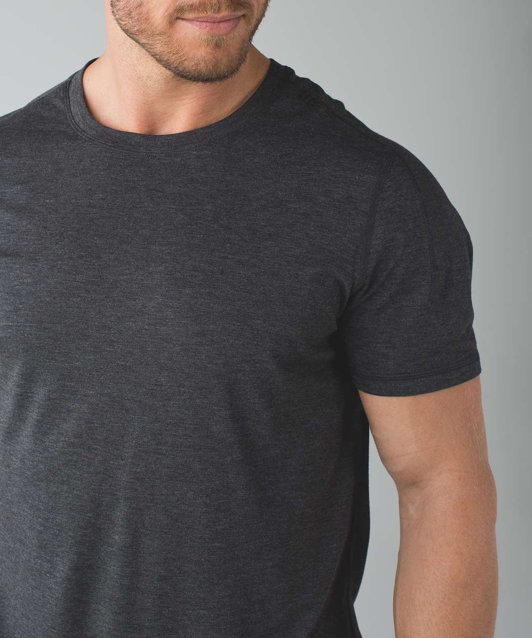 Lululemon Catalyst Short Sleeve - Heathered Black