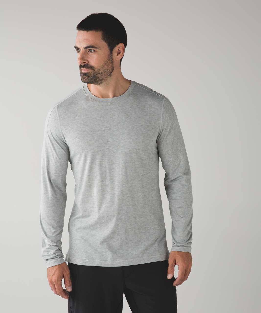 Lululemon Catalyst Long Sleeve - Heathered Silver Spoon