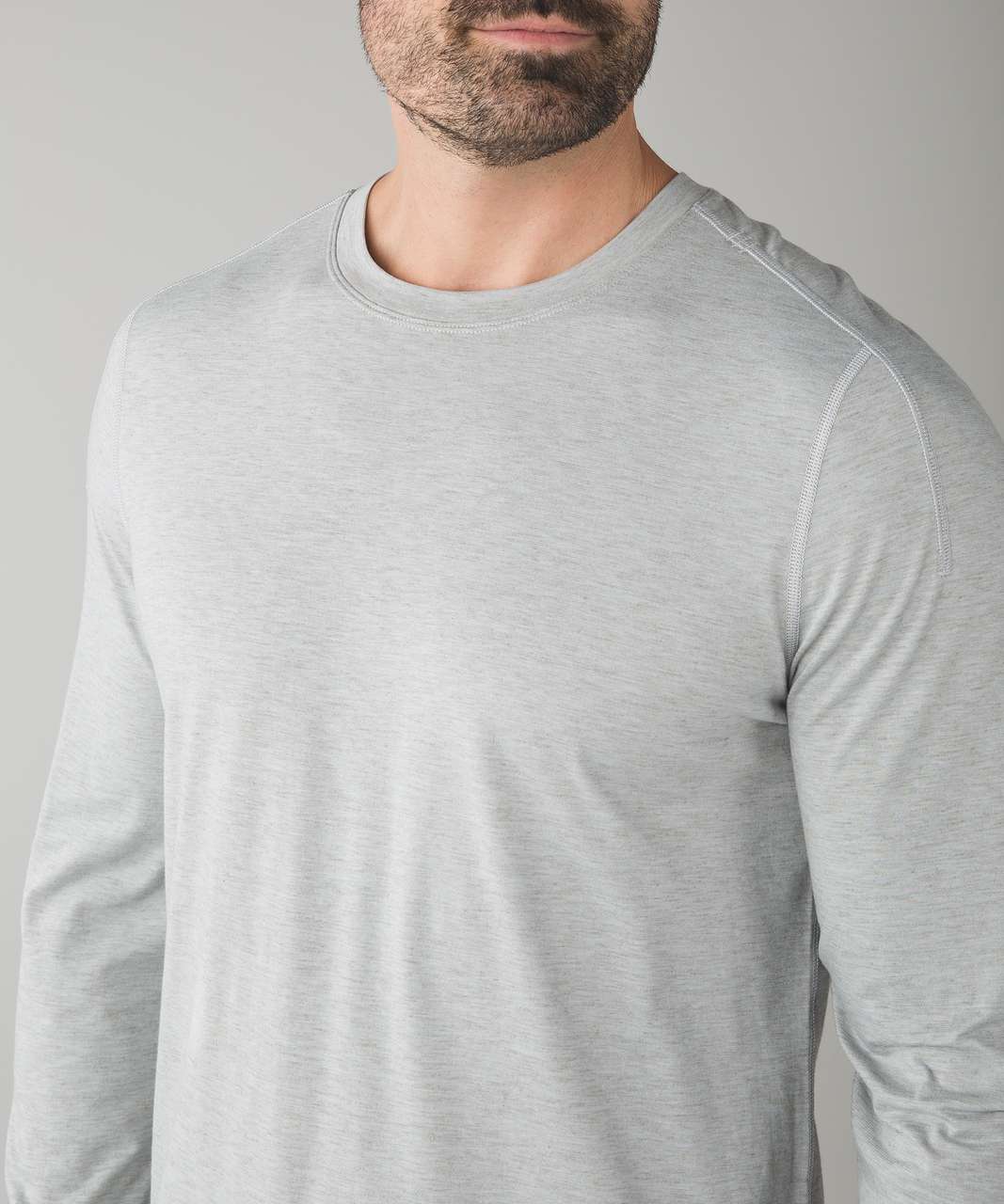 Lululemon Catalyst Long Sleeve - Heathered Silver Spoon