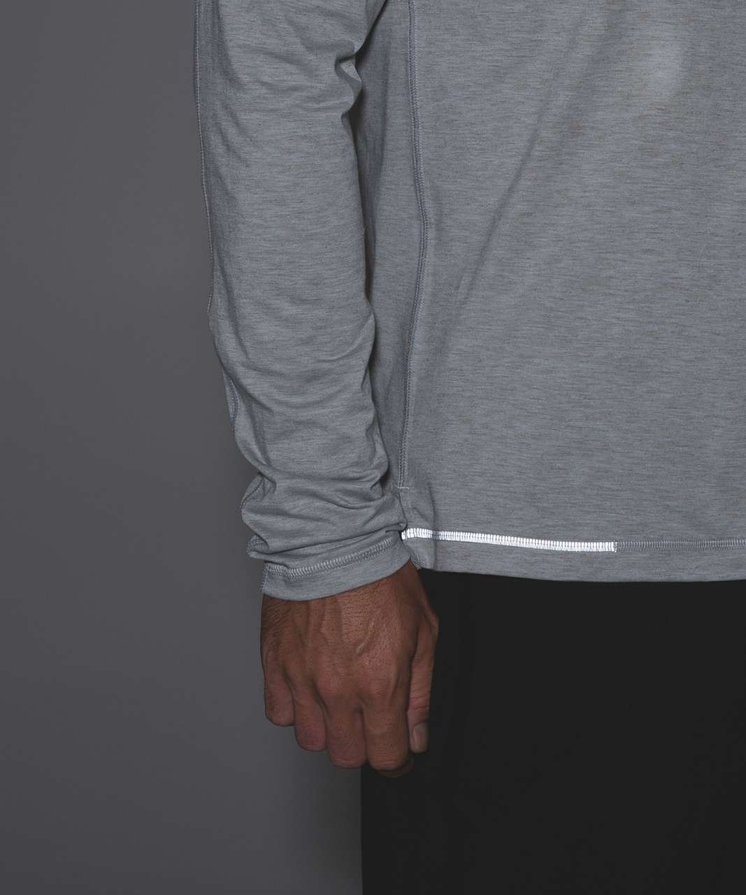 Lululemon Catalyst Long Sleeve - Heathered Silver Spoon