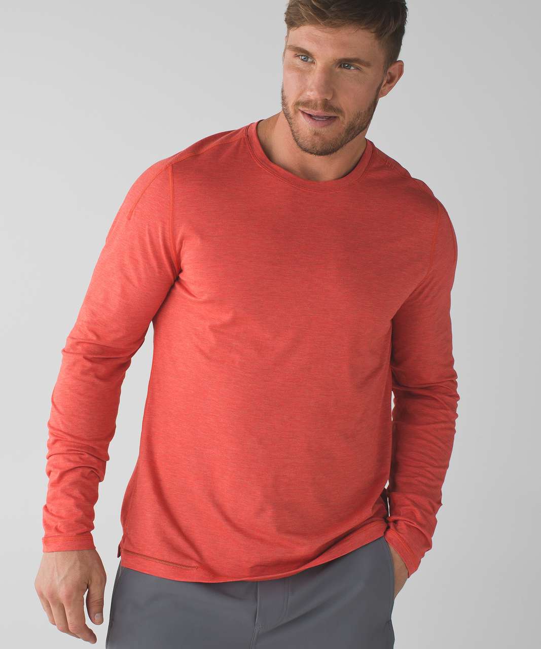 Lululemon Catalyst Long Sleeve - Heathered Alarming