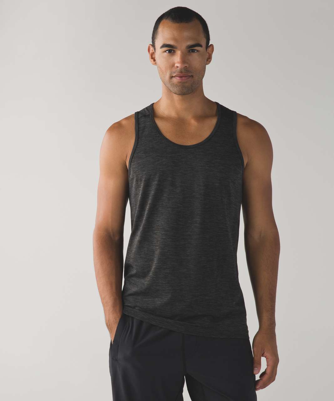 Lululemon Metal Vent Tech Tank - Slate / Black - lulu fanatics