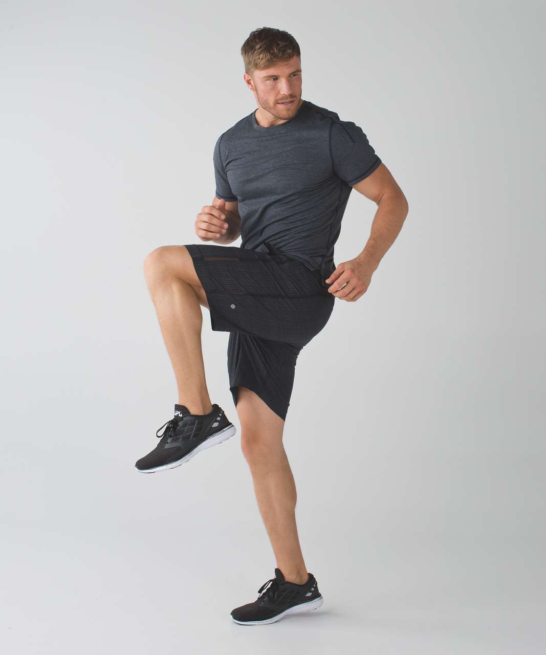 Lululemon Catalyst Short Sleeve - Heathered Classic Navy