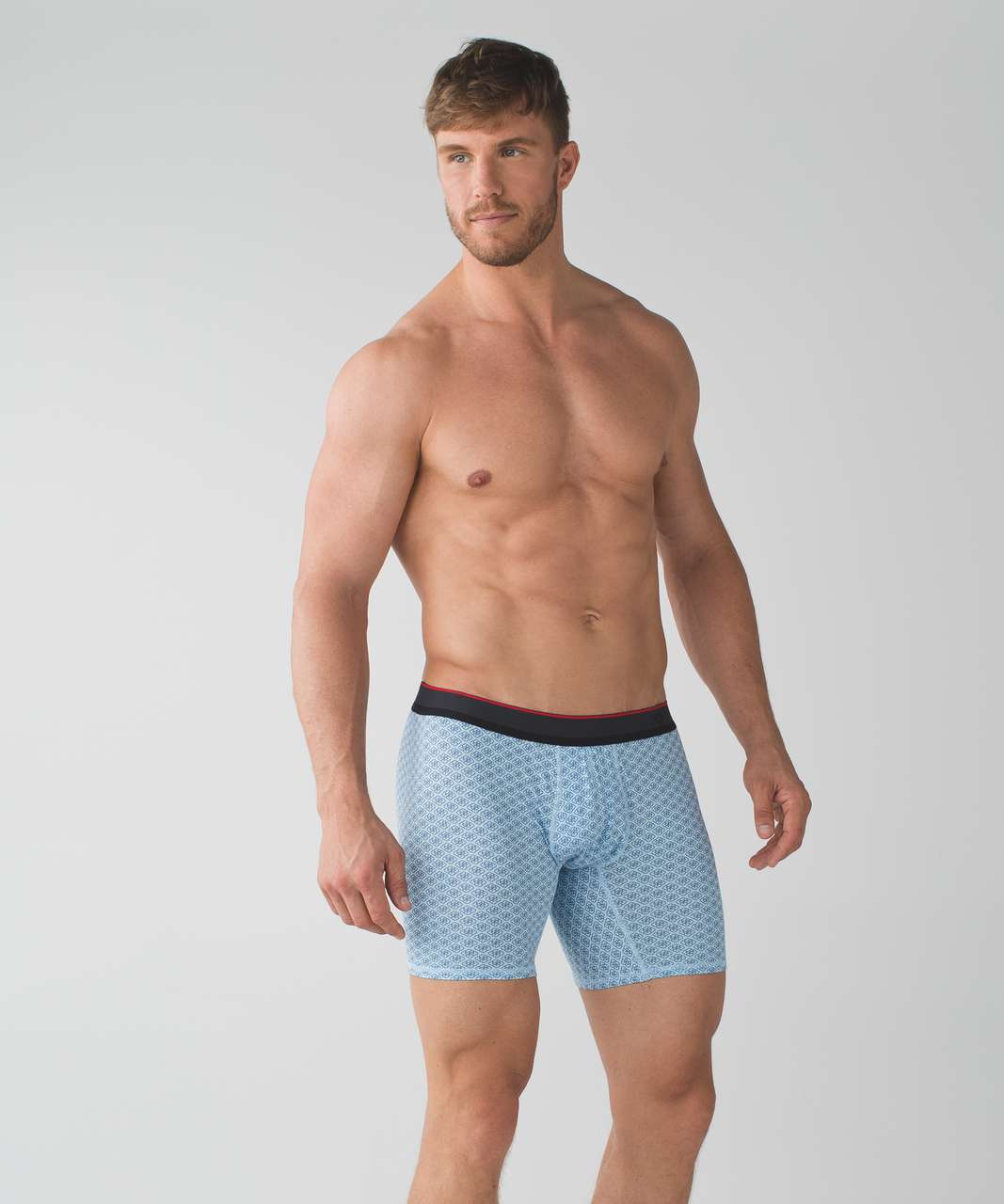 Lululemon No Boxer Boxer (The Long One) - Slight Cloud Caspian Blue Lux Indigo