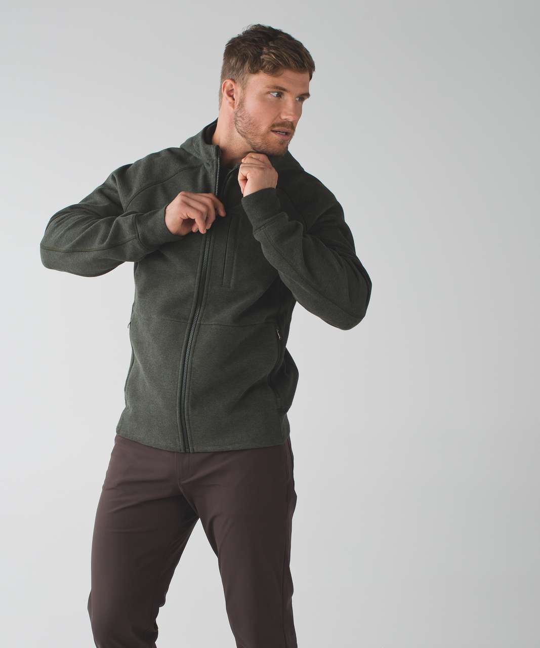 Lululemon Best Coast Hoodie - Heathered Gator Green / Gator Green