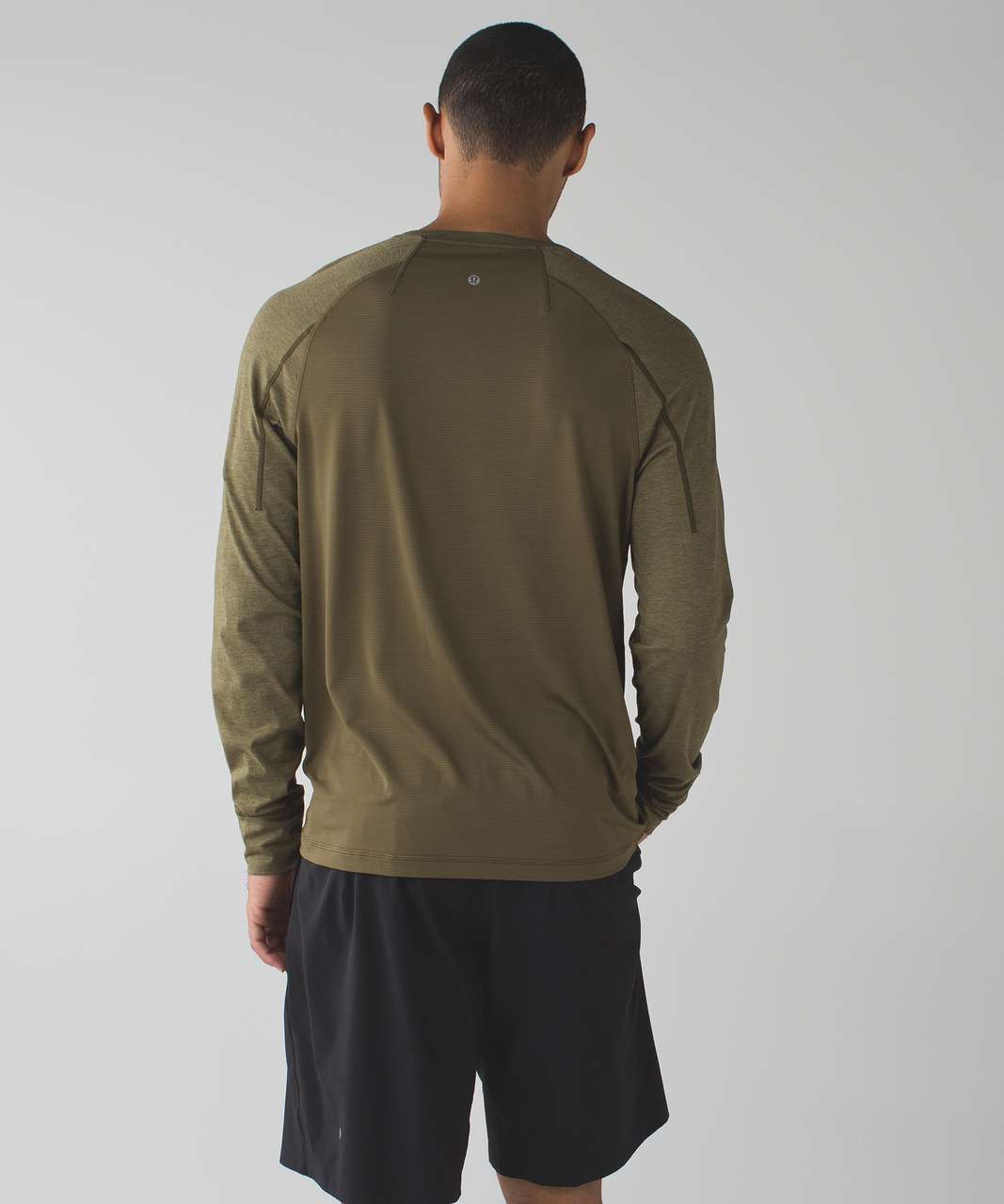 Lululemon Surge Float Long Sleeve - Moss / Heathered Moss