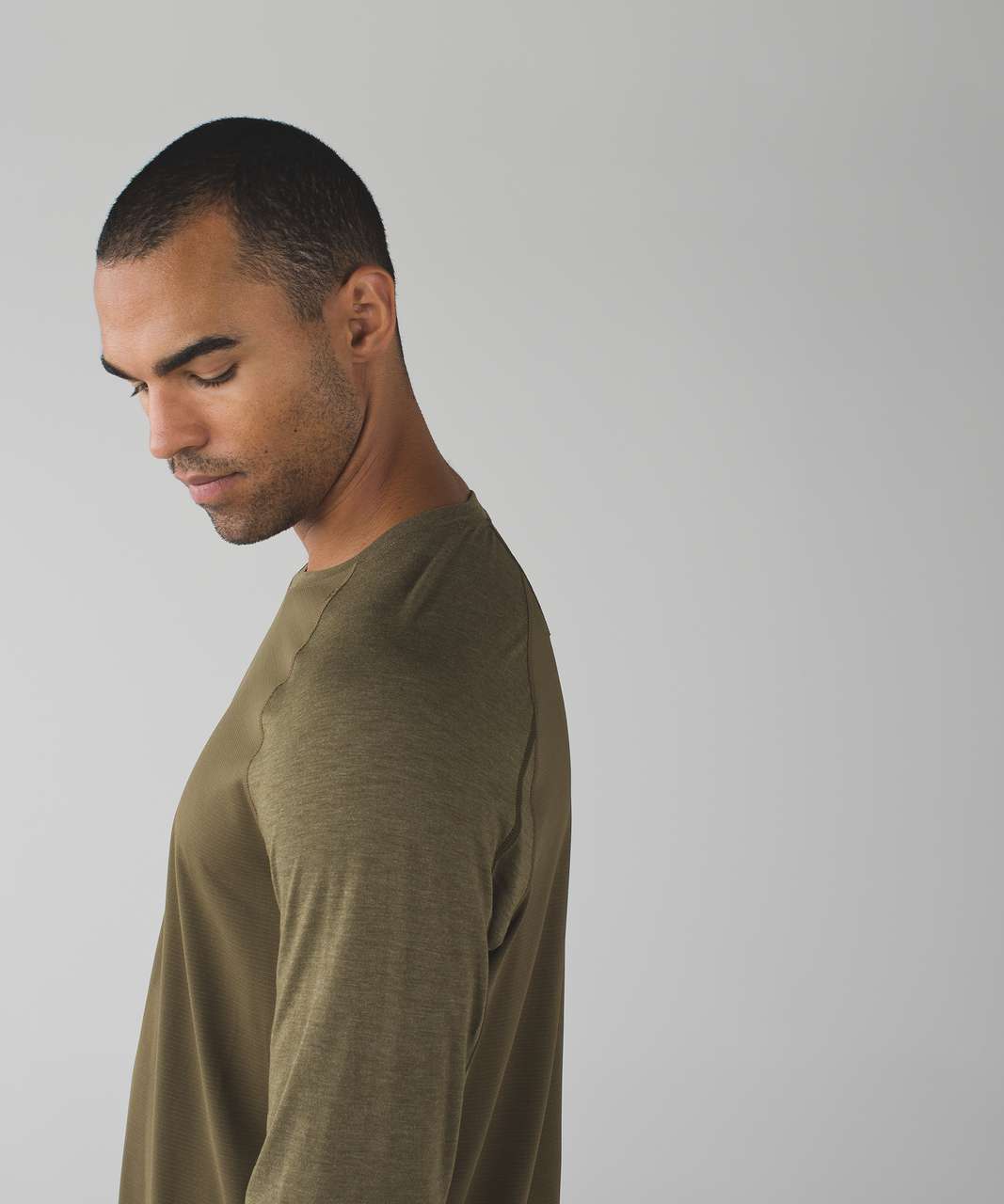 Lululemon Surge Float Long Sleeve - Moss / Heathered Moss