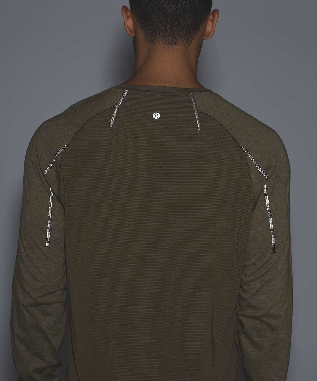 Lululemon Surge Float Long Sleeve - Moss / Heathered Moss