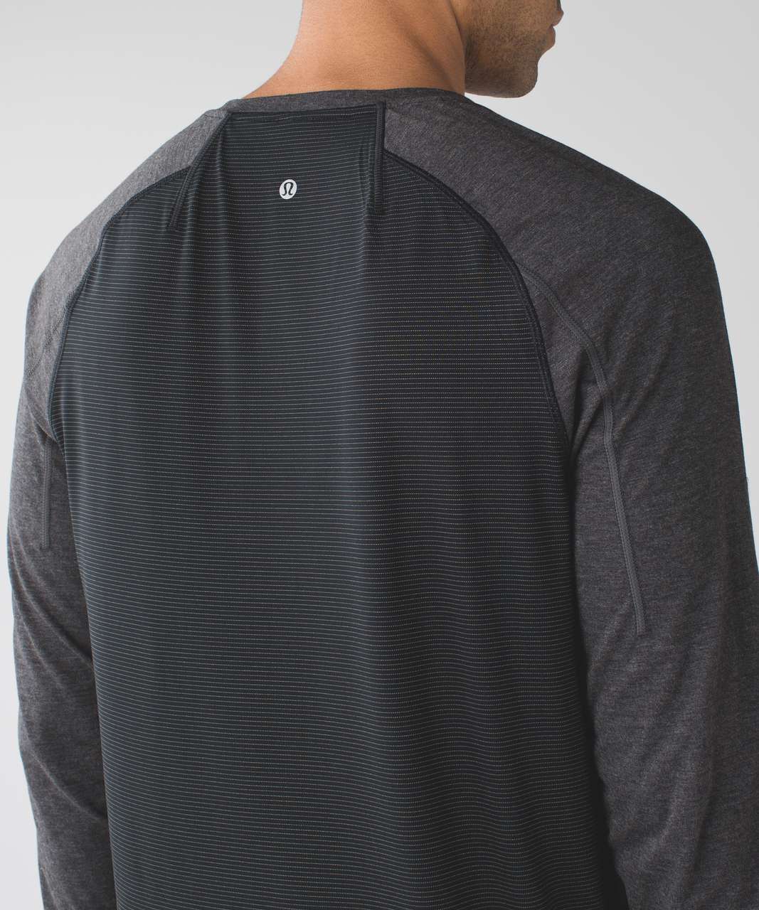 Lululemon Surge Float Long Sleeve - Black / Heathered Black