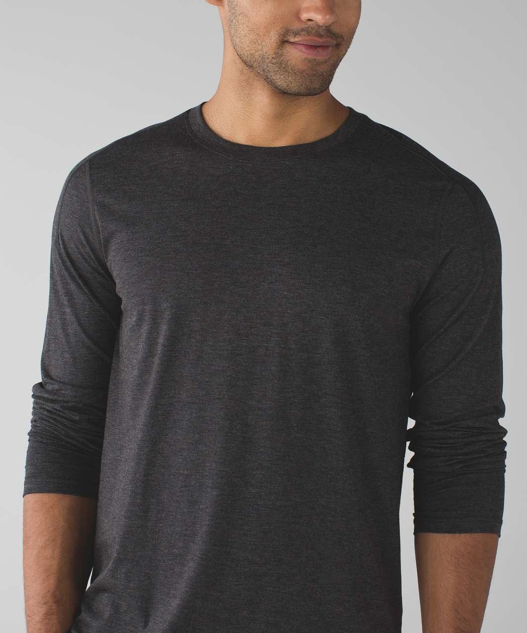 Lululemon Catalyst Long Sleeve - Heathered Black