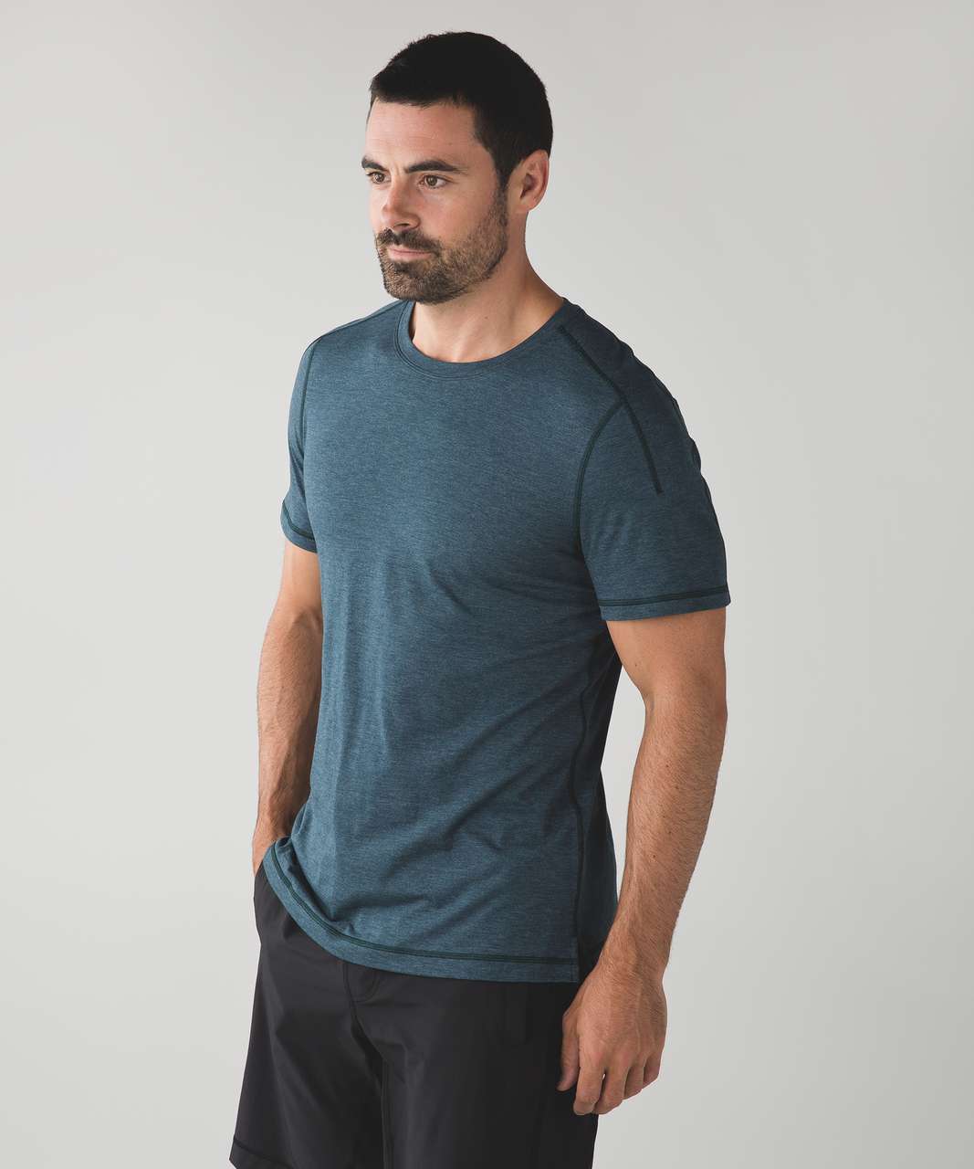 Lululemon Catalyst Short Sleeve - Heathered Alberta Lake