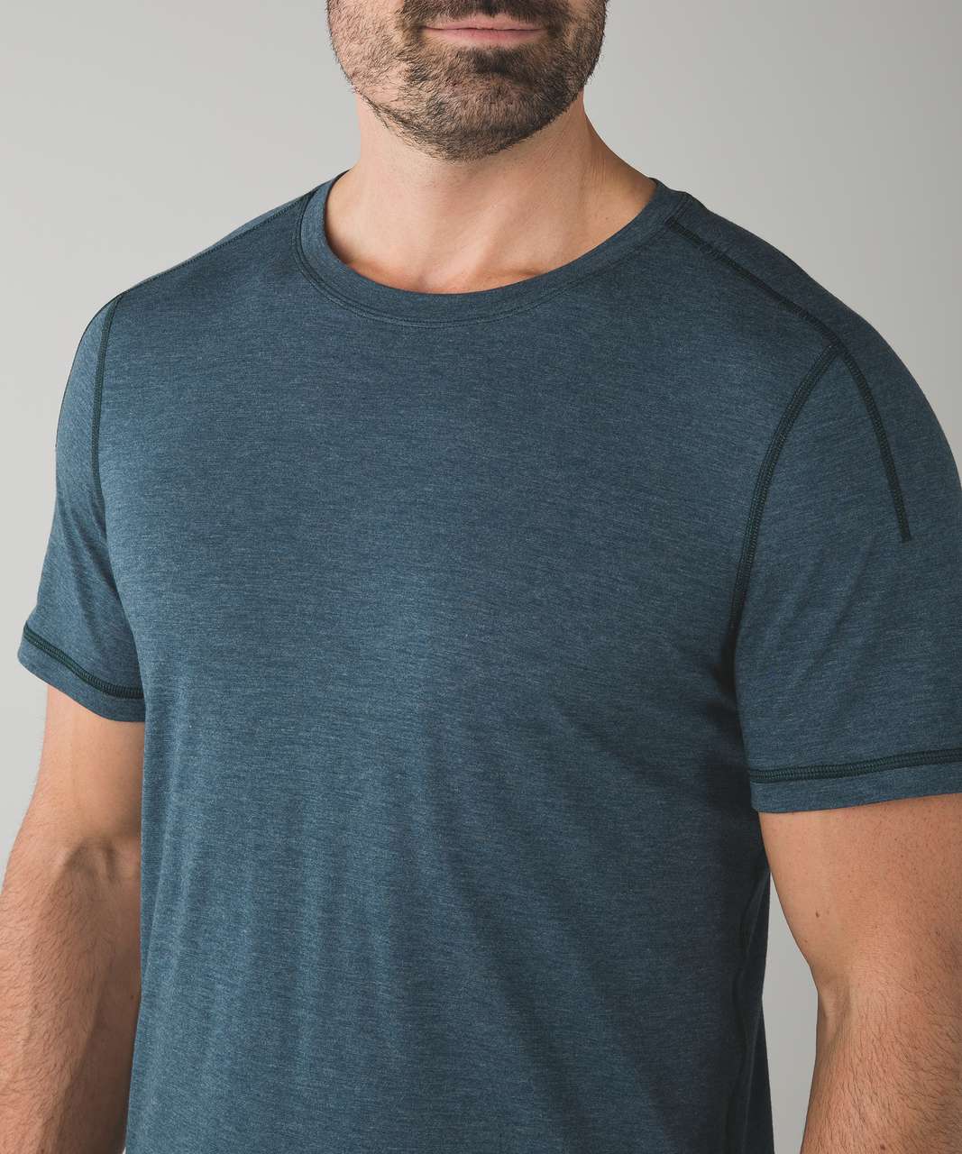 Lululemon Catalyst Short Sleeve - Heathered Alberta Lake