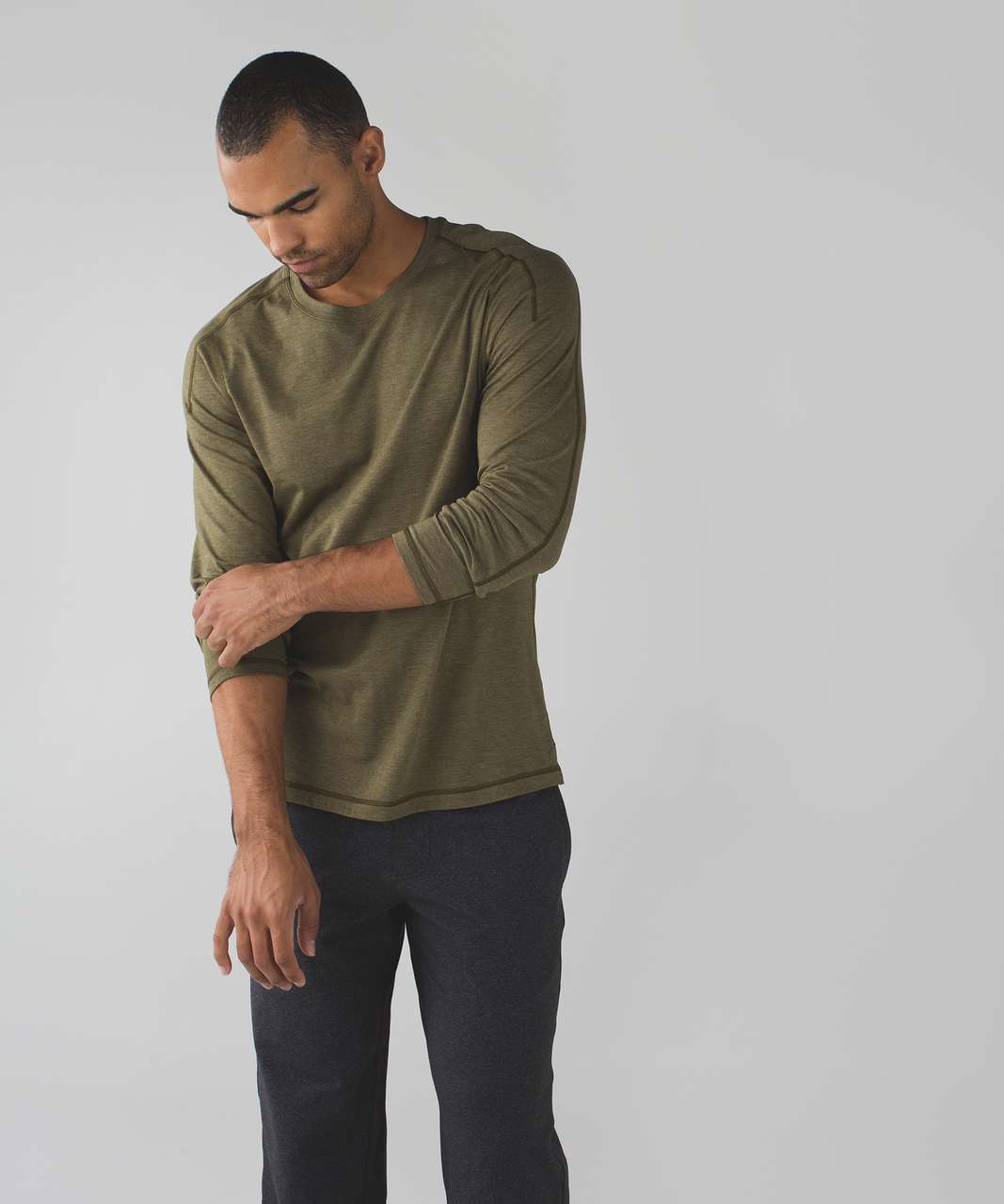 Lululemon Catalyst Long Sleeve - Heathered Moss