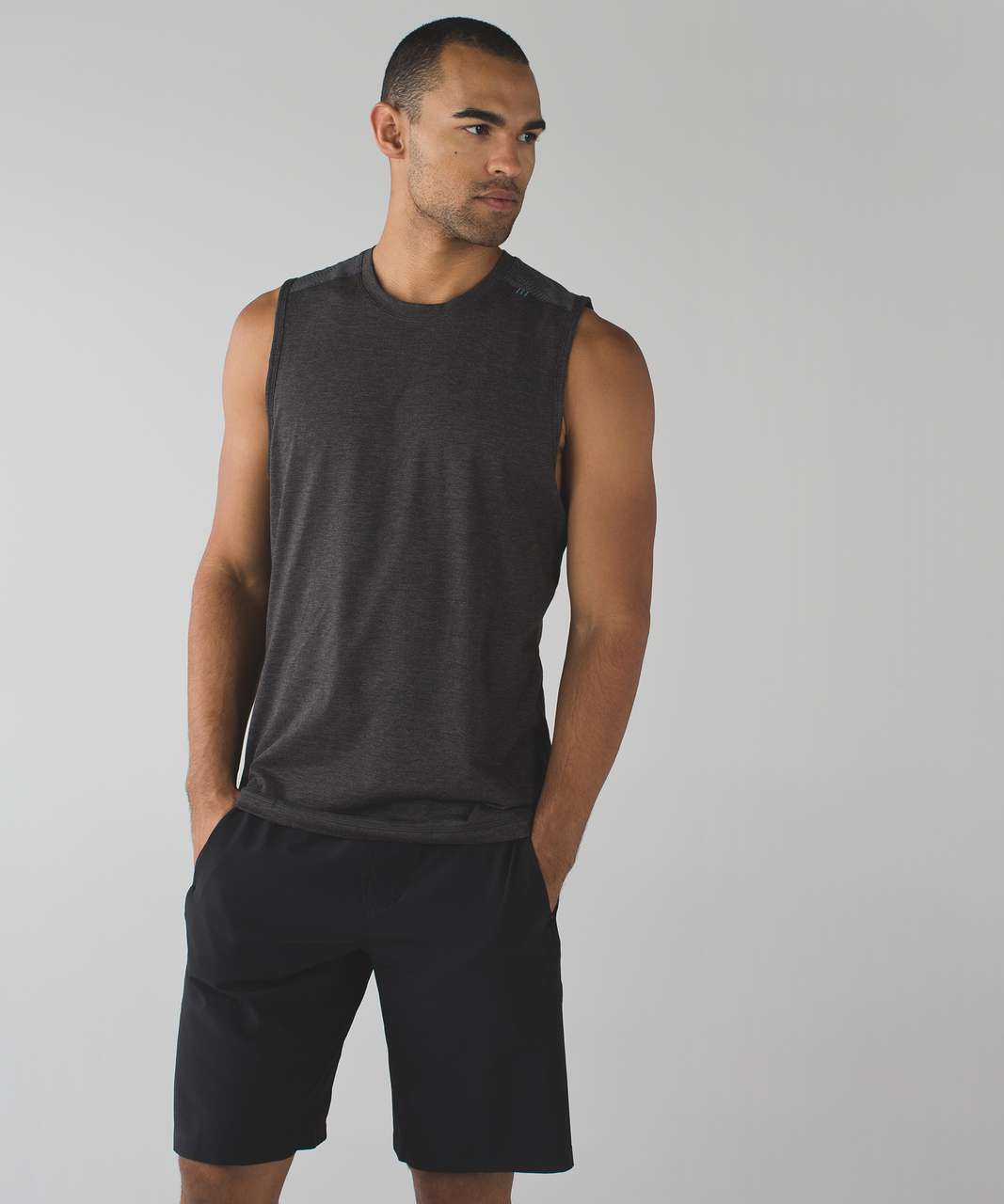 Lululemon Catalyst Camo Sleeveless - Heathered Black