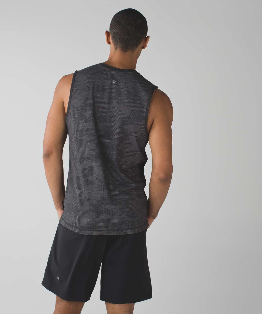 Lululemon Catalyst Camo Sleeveless - Heathered Black