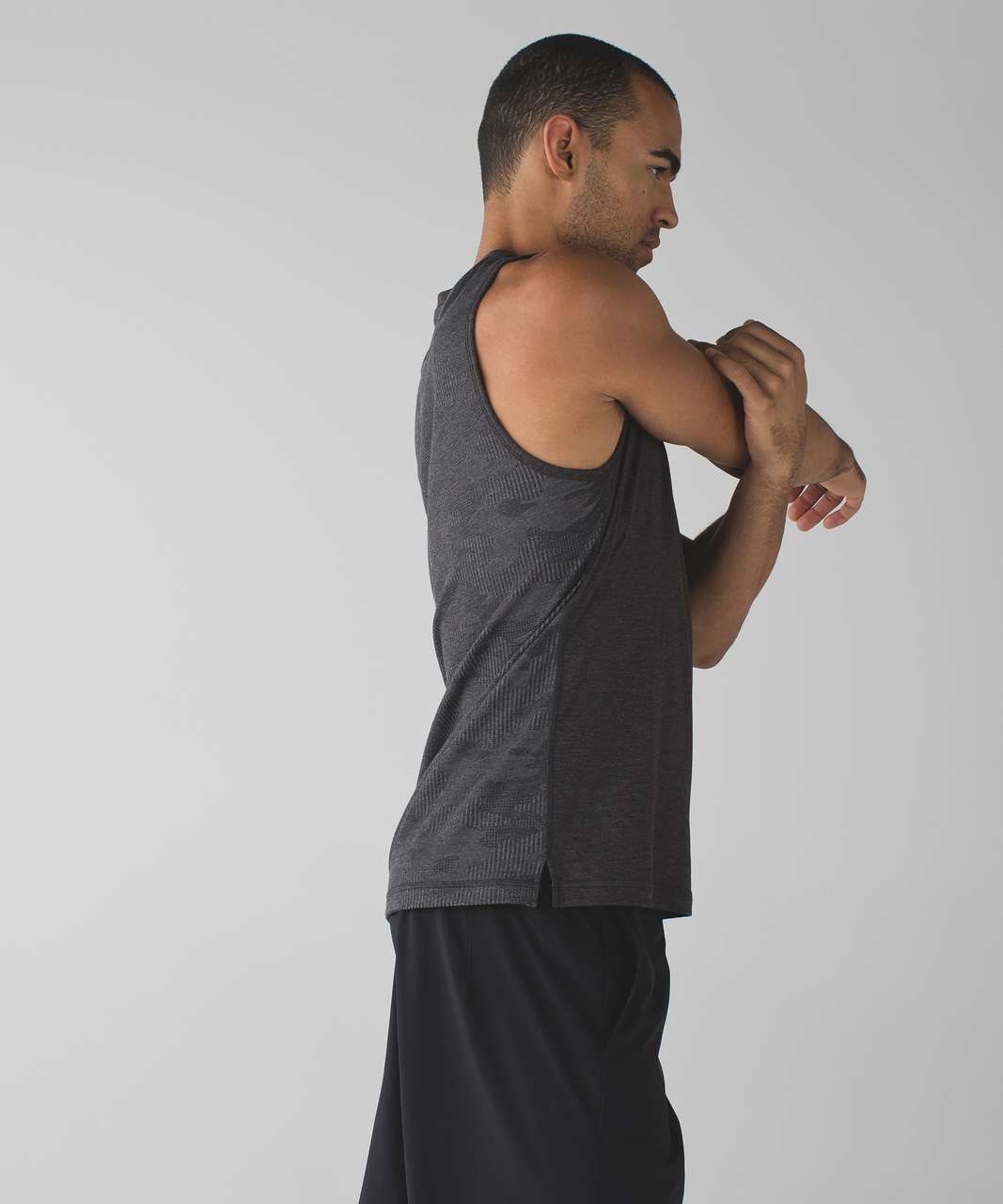 Lululemon Catalyst Camo Sleeveless - Heathered Black