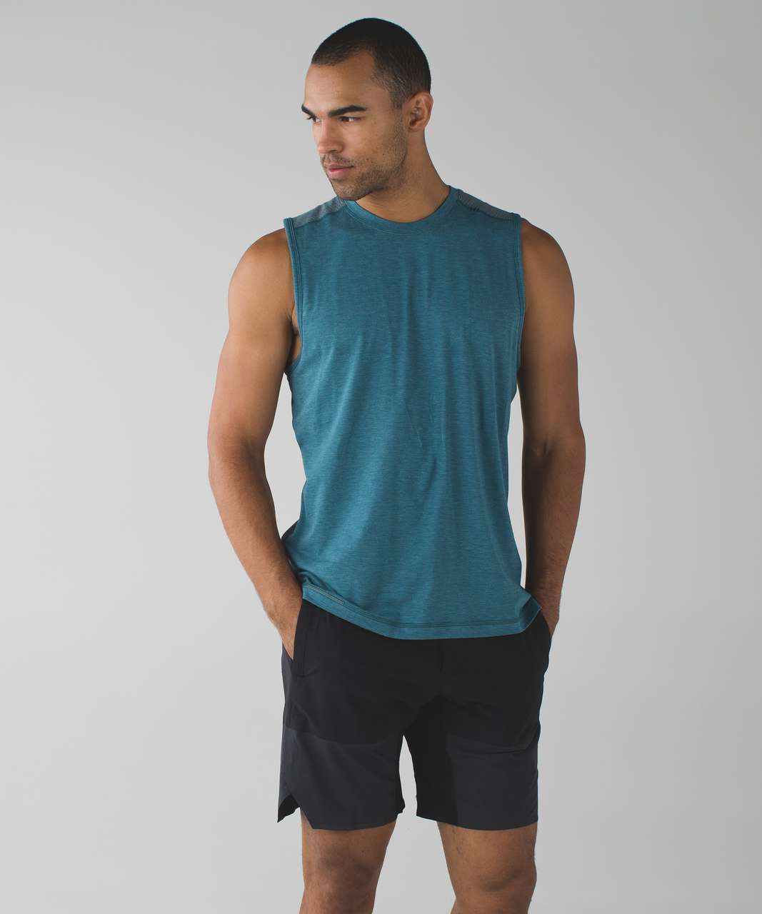 Lululemon Catalyst Camo Sleeveless - Heathered Desert Teal