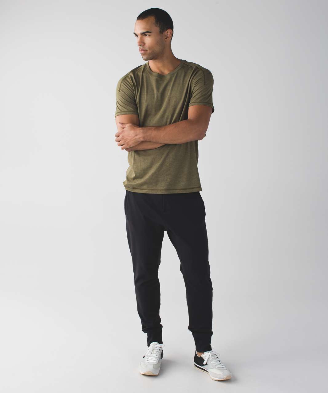 Lululemon Catalyst Short Sleeve - Heathered Moss