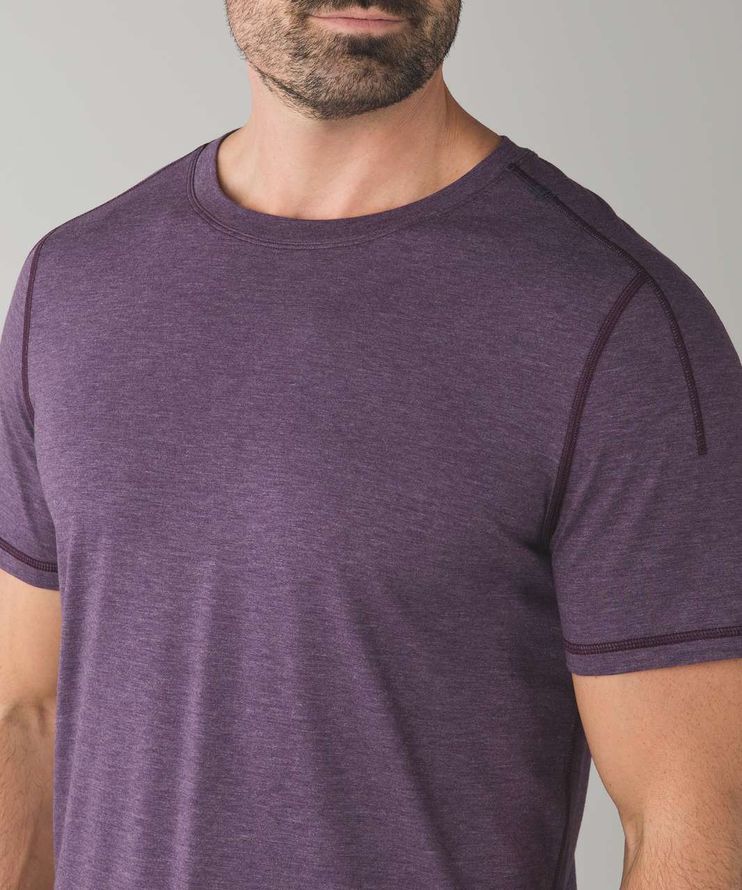 Lululemon Catalyst Short Sleeve - Heathered Deep Zinfandel