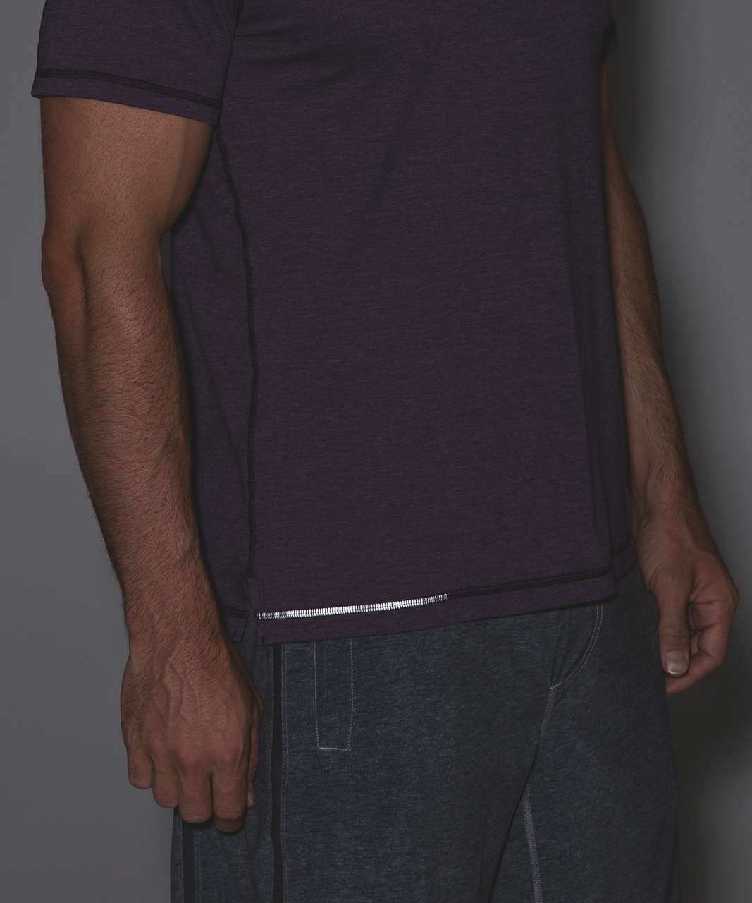 Lululemon Catalyst Short Sleeve - Heathered Deep Zinfandel