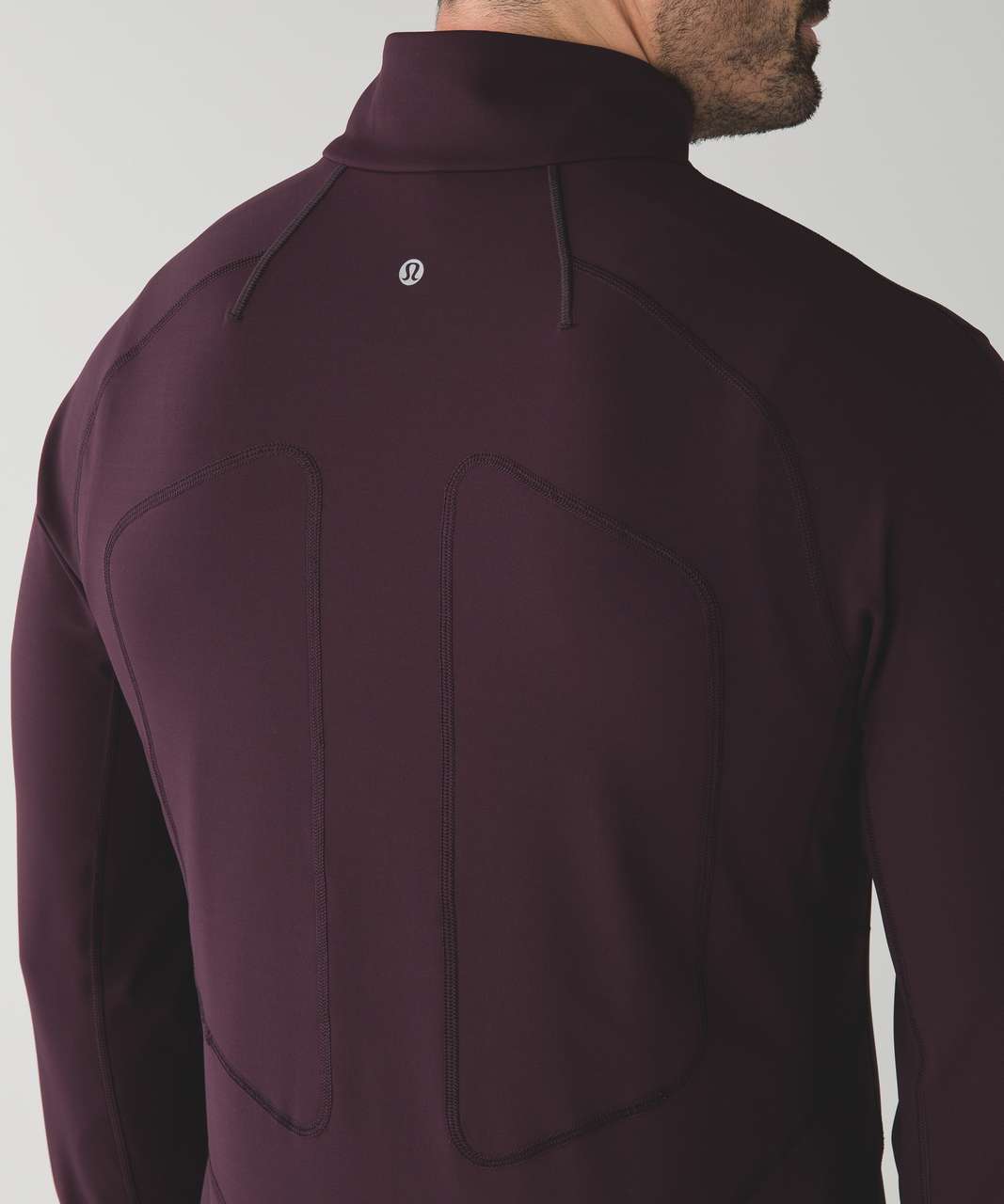 Lululemon Paneled Warmth 1/2 Zip - Black Cherry