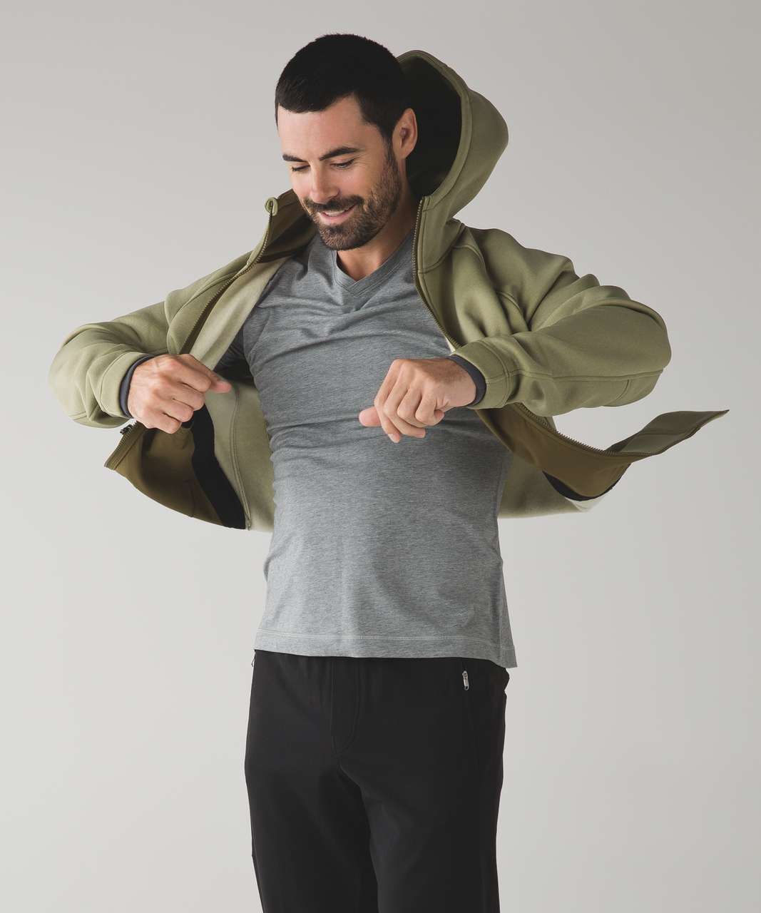 Lululemon Baker Day Hoodie - Heathered Moss / Moss