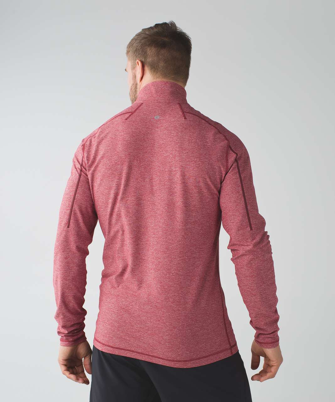 Lululemon Surge Warm 1/2 Zip *Silver - Heathered Prep Red - lulu