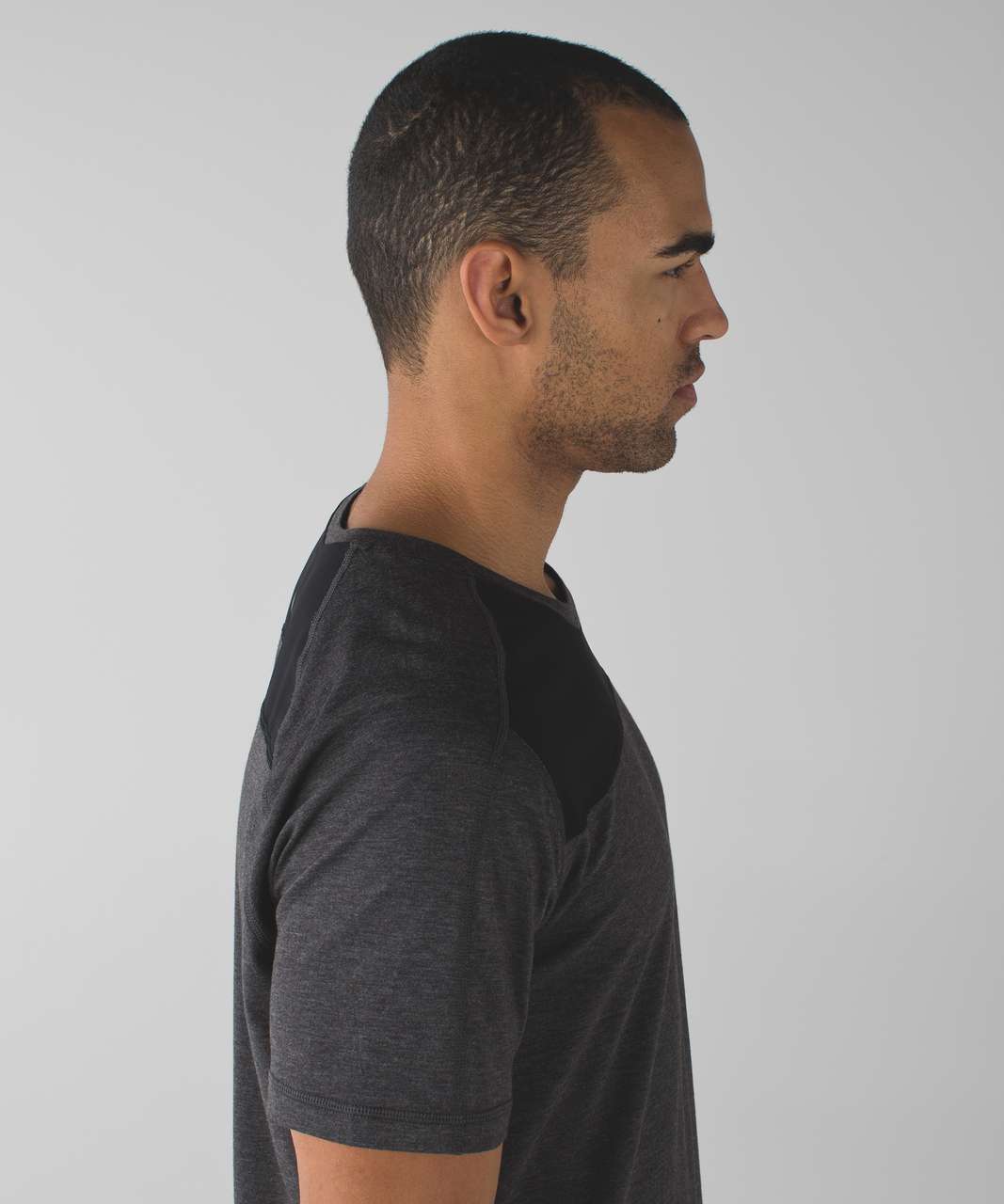 Lululemon The Driver Short Sleeve - Heathered Black