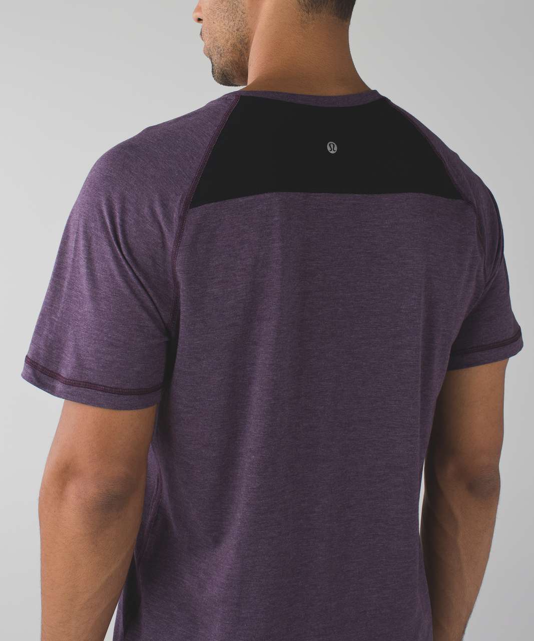 Lululemon The Driver Short Sleeve - Heathered Deep Zinfandel