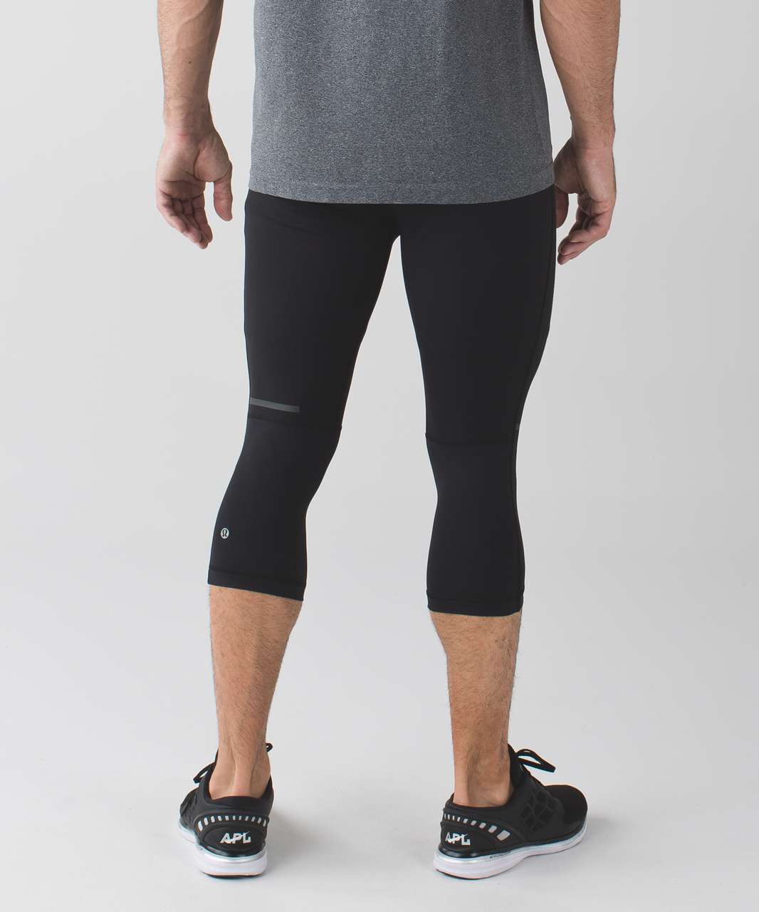 Lululemon Surge Tight *nulux 22 In Black/geo Camo Micro Coal