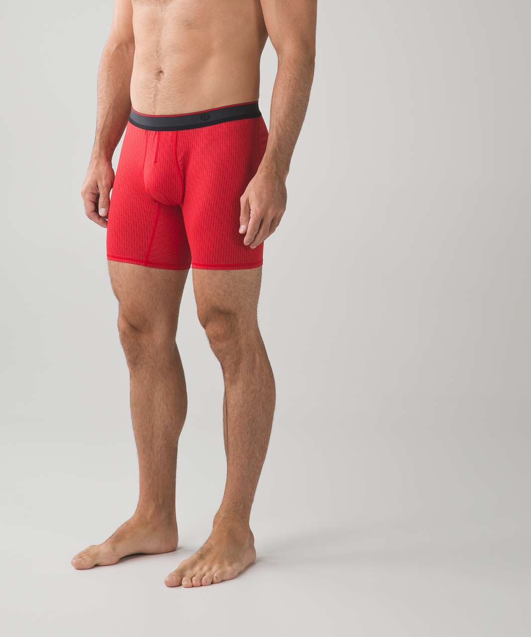 Lululemon No Boxer Boxer (The Long One) - Straight Shot Lulu Red Prep Red