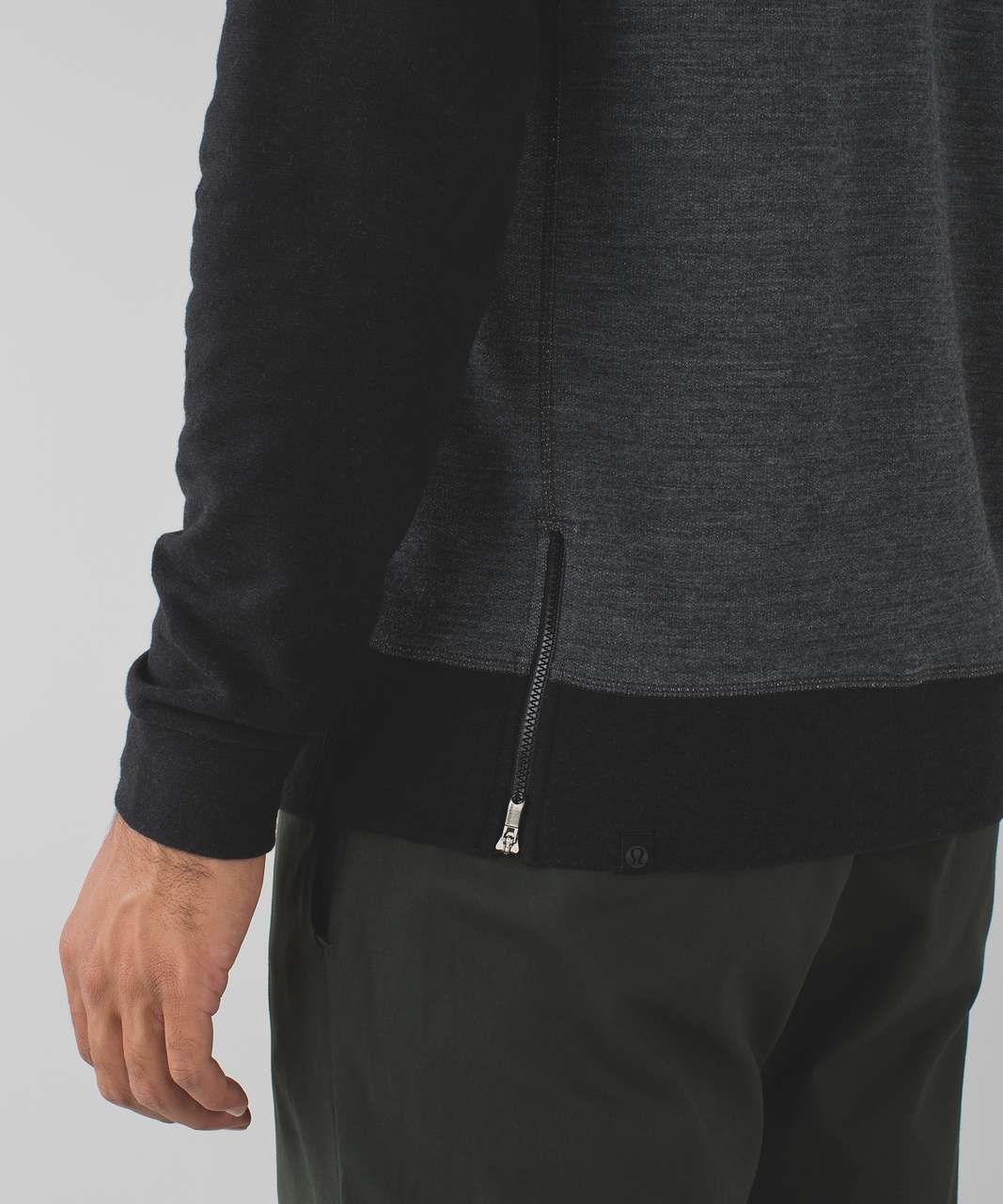 Lululemon Arrival Crew - Heathered Black