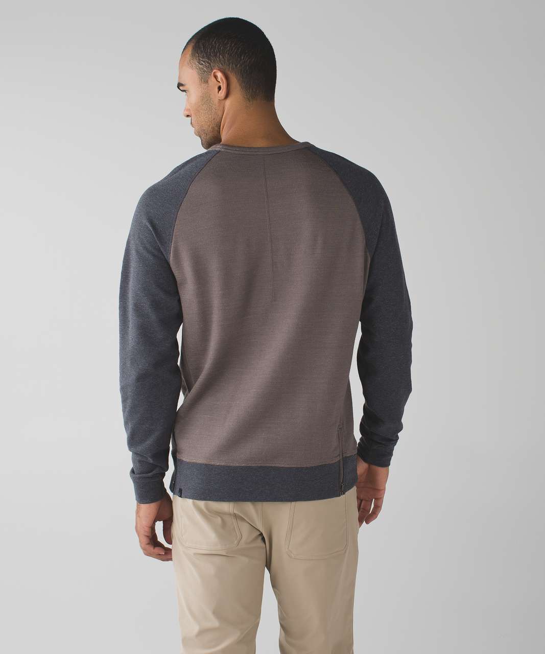 Lululemon Arrival Crew - Heathered Cool Cocoa