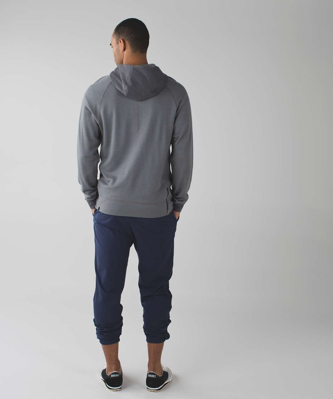 Lululemon Arrival 1/4 Zip - Heathered Slate / Dark Slate - lulu fanatics