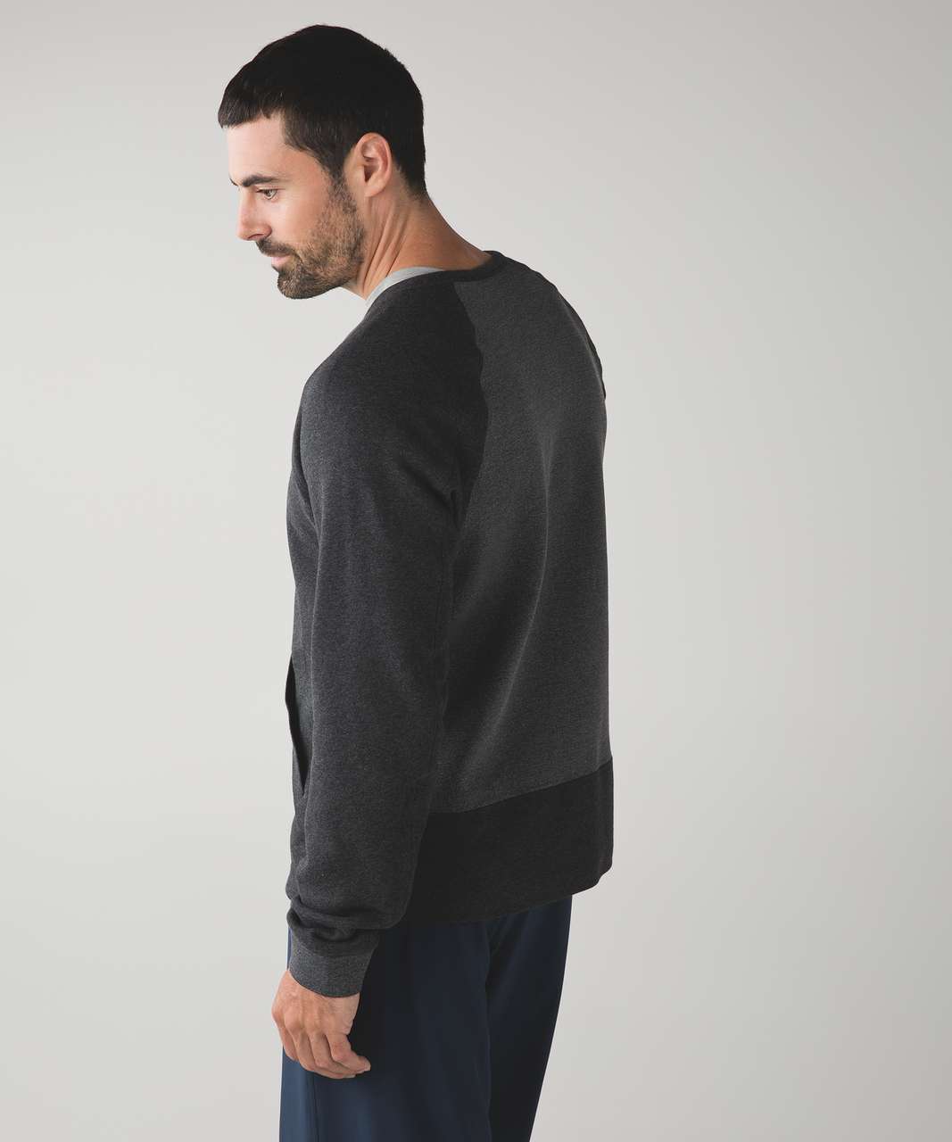 Lululemon Chamber Long Sleeve *Fleece - Heathered Black