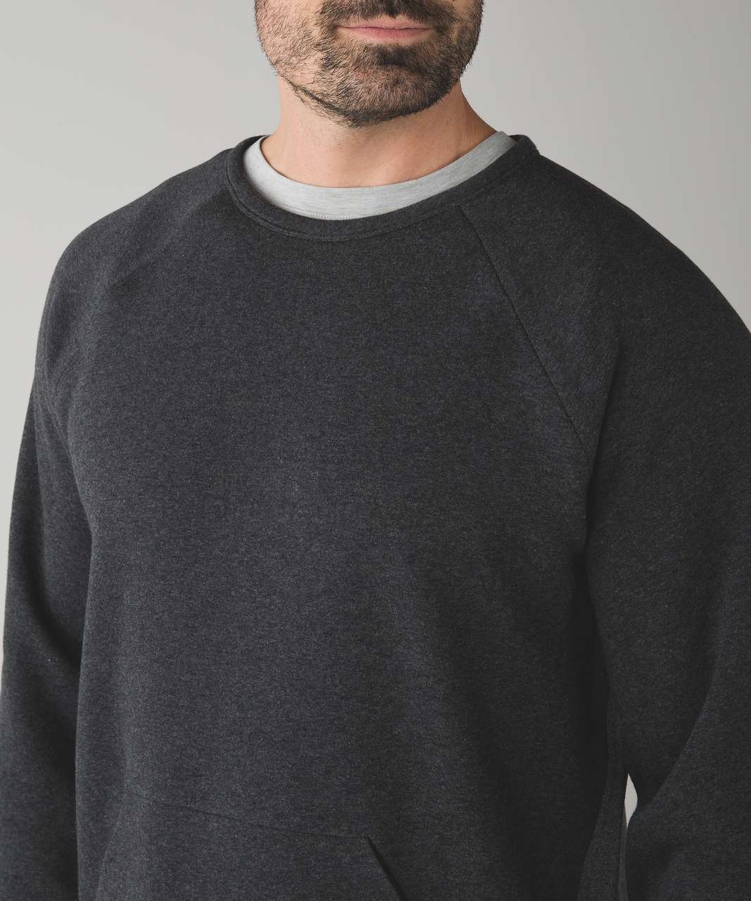 Lululemon Chamber Long Sleeve *Fleece - Heathered Black